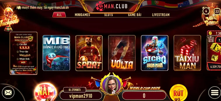 Cổng Game Manclub - Thiên Đường Đổi Thưởng Đẳng Cấp Phái Mạnh 2026